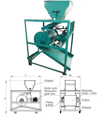 Motorized Magnetic Seperators For Scrap